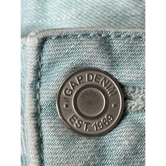 Gap Jeans Womens 27 Light Wash Blue Always Skinny Distressed Denim Stretch Pants - Picture 7 of 13